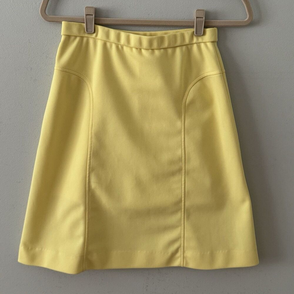 Vintage 70s CATALINA California USA Butter Yellow Skort Women’s Sz 10 Rare